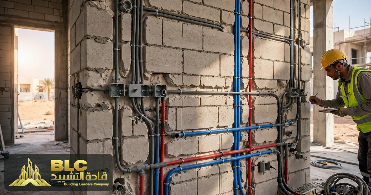 Villa Plumbing and Electrical Rough-In in Madinah 2026: 9 Mistakes That Cost You Demolition After Finishing